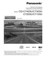 Panasonic CQ-C7403U User manual