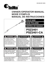 RedMax Pole Saw PSZ2401-CA User manual