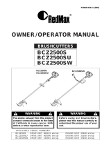 RedMax Brush Cutter BCZ2500SW User manual