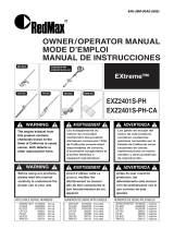 RedMax EXZ2401S-PH-CA User manual