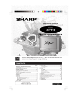 Sharp 27F543 User manual