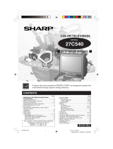 Sharp 27C540 Operation Manual User manual