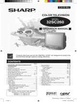 Sharp 32SC260 Operation Manual User manual