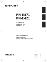 Sharp PN-E471 User manual