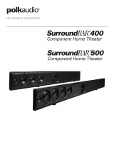 Polk Audio SurroundBar 400 User manual