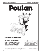 Poulan Snow Blower 414949 User manual