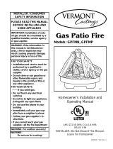 Vermont Casting Outdoor Fireplace GPFMP User manual