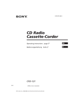 Sony Portable CD Player CFD-121 User manual