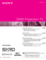 Sony Projection Television KDS-70R2000 User manual