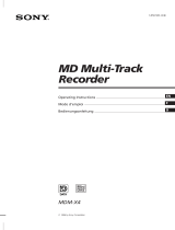 Sony MDM-X4 User manual