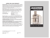 Toastmaster Juicer JM419SSCAN User manual