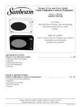 Sunbeam Microwave Oven SBMW759W/BL User manual