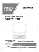 Sylvania TV VCR Combo SRC2109D User manual