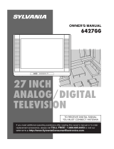 Sylvania CRT Television 6427GG User manual