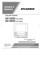 Sylvania TV DVD Combo 6513DD, 6519DD User manual