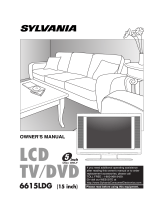 Sylvania TV DVD Combo 6615LDG User manual