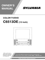 Sylvania TV DVD Combo C6513DE User manual