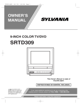 Sylvania TV DVD Combo SRTD309 User manual