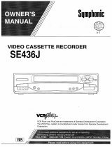 Symphonic VCR SE436J User manual