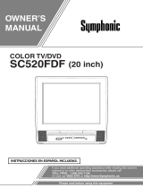 Symphonic TV DVD Combo SC520FDF User manual