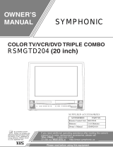 Magnavox TV VCR Combo MGTD204 User manual