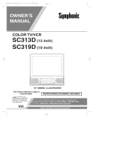 Symphonic SC319D User manual