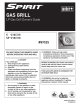 Spirit Gas Grill E-210/310 User manual
