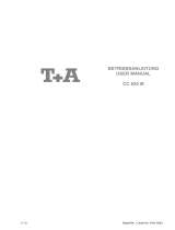 T+A Elektroakustik CC 820 M User manual
