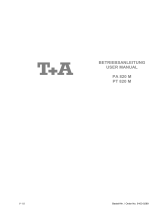 T+A Elektroakustik PT 820 M User manual