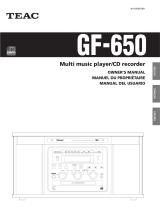 TEAC GF-650 User manual