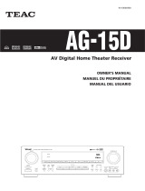 TEAC Home Theater System AG-15D User manual