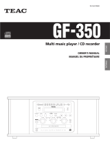 TEAC GF-350 User manual