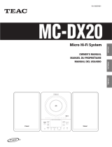 TEAC MC-DX20 User manual