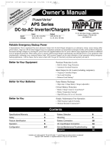 Tripp Lite Battery Charger APS Series User manual
