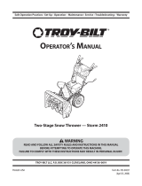 Troy-Bilt Storm 2620 User manual