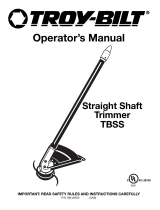 Troy-Bilt TBSS User manual