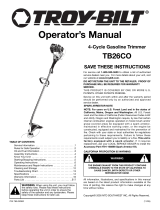 Troy-Bilt Trimmer TB26CO User manual