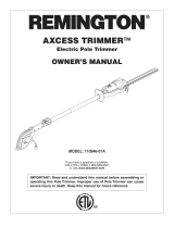 Remington Trimmer 117535-01A User manual