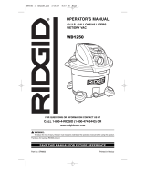 RIDGID WD1250 User manual
