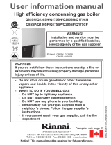 Rinnai Q175CP User manual