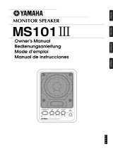 Yamaha Speaker MS1013 User manual