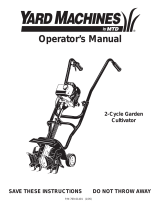 Yard Machines Cultivator 769-01401 User manual