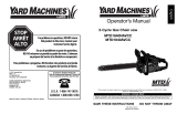 Yard Machines MTD1640NAVCC User manual