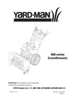 Yard-Man Snow Blower 600 User manual