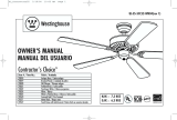 Westinghouse Fan 78019 User manual