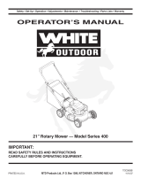 White Outdoor Lawn Mower 400 User manual