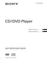 Sony DVP-SR370 Owner's manual