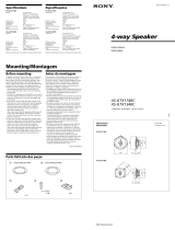 Sony XS-GTX1740C Owner's manual