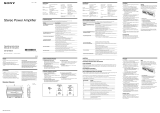 Sony XM-GTX6041 Owner's manual