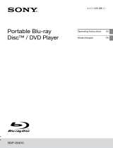 Sony BDP-SX910 Operating instructions